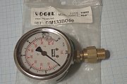 Манометр виброустойчивый Parker 0-60bar Ф63mm G1/4" VOGEL GM133BG60 наполненный глицерином