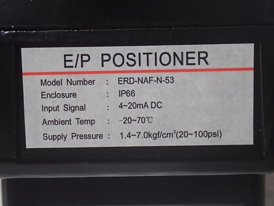 Позиционер CAMOZZI E/P POSITIONER ERD-NAF-N-53 IP66 4-20mA DC -20+70C 1.4-7.0kgf/cm2