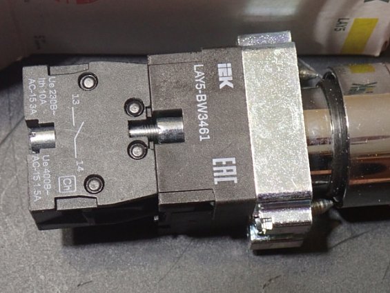 Кнопка управления iEK LAY5-BW3461 BBT50-BW-K04 КРАСНЫЙ ЦВЕТ