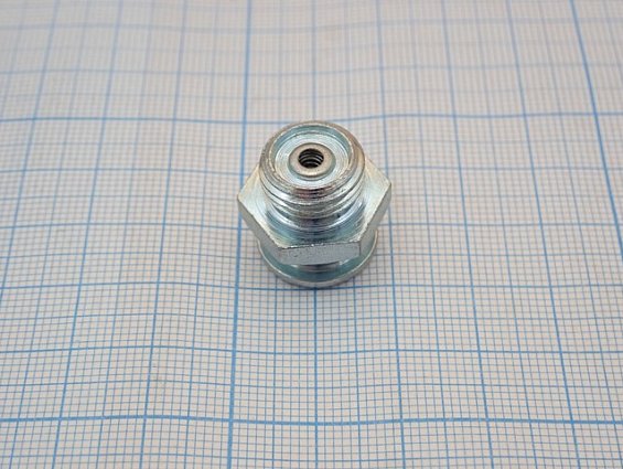 Пресс-масленка плоская М1 G1/4 головка D16mm под ключ 17 сталь оцинкованная VZ-SK-SW 17