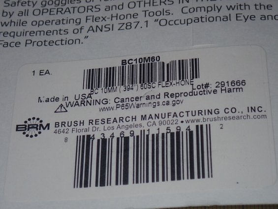 Гибкий хон FLEX-HONE BRM BC10MM (.394") 60SC BRUSH RESEARCH MANUFACTURING CO.