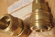 Пневморозетка RINO NW5.5 MAFA соединительная БРС 16021102 Brass Air-Quick