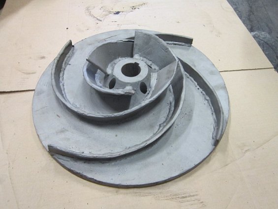 Колесо рабочее IMPELLER насоса MP150-125-400 POMPES MORET диаметр посадочного отверстия под вал Ф3