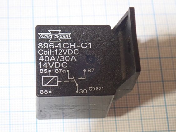 Реле SONG CHUAN 896-1CH-C1 12VDC 40A/30A 14VDC БЫВШЕЕ В УПОТРЕБЛЕНИИ ПОЧТИ НОВОЕ