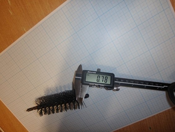 Щетка-ерш стальной Д40х95х145х3.0х0.80мм D40х95х145х3.0х0.80mm диаметр-Ф40мм длина ворса-95мм