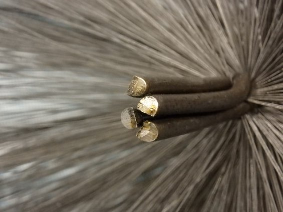 Щетка-ерш стальной Д250х100х165х4.0х0.3мм D250х100х165х4.0х0.3mm диаметр-Ф250мм