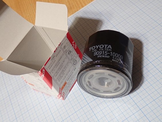 Фильтр масляный TOYOTA OIL FILTER 90915-10009 DENSO 115010-7641 MADE IN JAPAN двигателя M20D