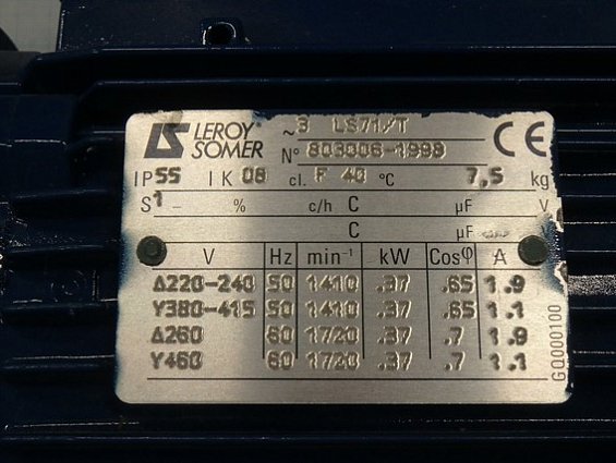 Винтовой насос нержавеющий PCM M1200F4-229089 Ру6 0.37kW 220V 380V 1410/1720об/мин