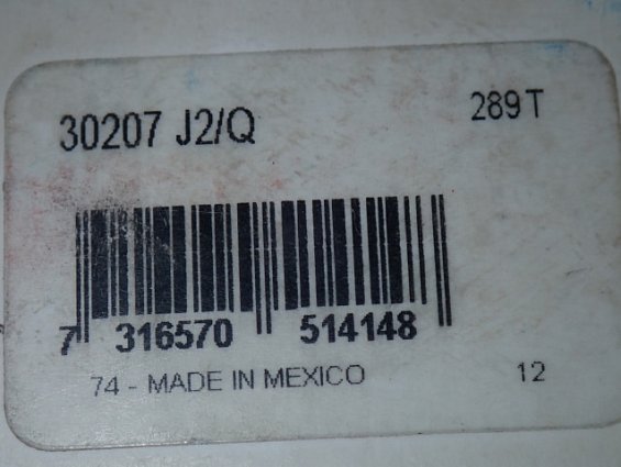 Подшипник SKF 30207 J2/Q 74-MADE IN MEXICO