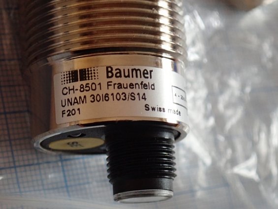 Датчик ультразвуковой Baumer UNAM 30I6103/S14 100...1000mm 4-20mA 0-10V