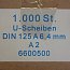 Шайба 6.0 d6 A2 DIN125А ГОСТ11371-78 EN ISO 7089 7090 из нержавеющей стали плоская без фаски