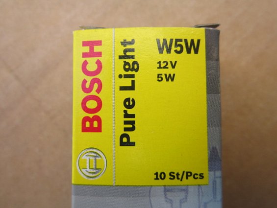 Лампа BOSCH W5W Pure Light