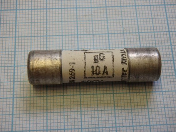 Предохранитель сверхбыстродействующий плавкая вставка gG10х38мм 10А~500V