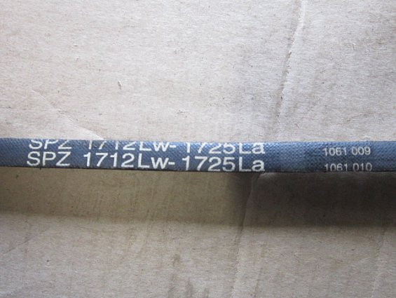 Ремень клиновой SPZ 1712Lw 1725La GUFERO RUBBER PRODUCTION ЧЕХИЯ