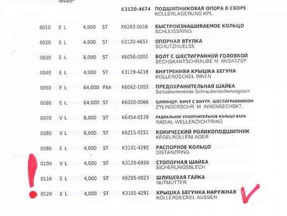 Крышка бегунка наружная KAHL K3101-4291 0120 KOLLERDECKEL AUSSEN