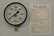 Манометр МП4-Уф 0-600кПа кл.т.1.5 диаметр корпуса Ф160мм IP40 М20х1.5 РШ У2 корпус-сталь