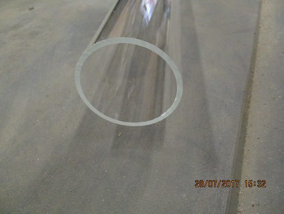 Труба прозрачная из оргстекла plexiglas xt 60/54/2000mm диаметр наружный Ф60мм