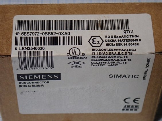 Соединитель Siemens 6ES7972-0BB52-0XA0
