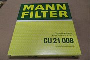 Фильтр воздушный салонный MANN-FILTER CU21008 автомобиля Kia Rio