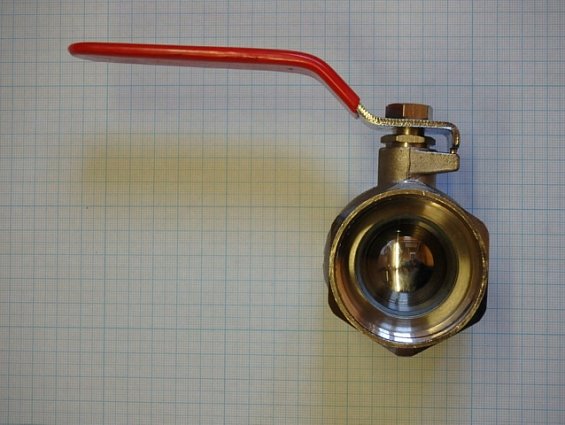 Кран шаровой никелированный 34.505 11/2" DN40 PN25 Чикаго Тмакс=110С для воды внутренняя резьба