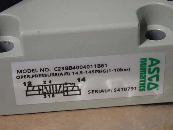 Клапан EMERSON ASCO numatics C23BB4004011B61