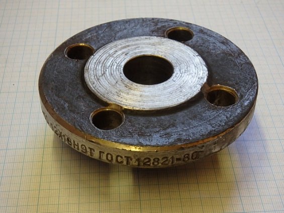 Фланец воротниковый 1-25-10 Ду25 Ру10 из нержавеющей стали 12X18H9T ГОСТ12821-80 ГОСТ12830-67