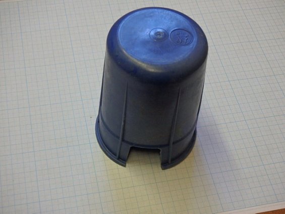 Колпак баллонный на баллон кислородный 40 литров ГОСТ 949-73 синий пластик с резьбой 2G 3/4