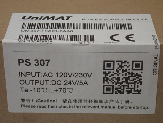 Модуль питания UniMAT UN 307-1EA01-0AA0