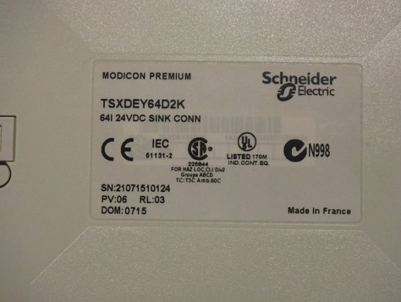 Контроллер Schneider Electric TSXDEY64D2K Made in France