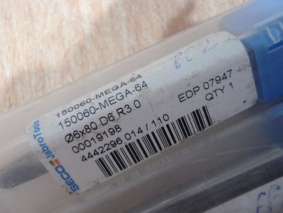 Фреза цельная концевая SECO 150060-mega-64 Ф6х80 d6 L2=80 R3.0 00019198 4442296-014-110 edp-07947