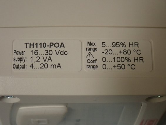 Датчик KIMO TH110-POA температуры и влажности с блоком управления