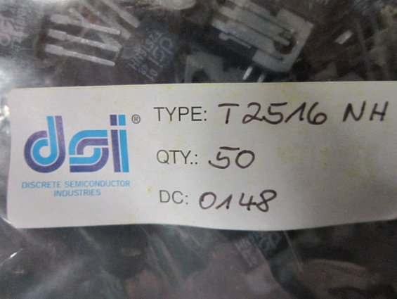 Тиристор симистор dsi thyristor t2516nh to220 производитель dsi discrete semiconductor industries