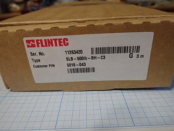 Тензодатчик FLINTEC SLB-500lb-bh-c3 227kg 500lb 500фунтов 2.0мв-В Uпит=5-15В нагрузка 227кг IP67