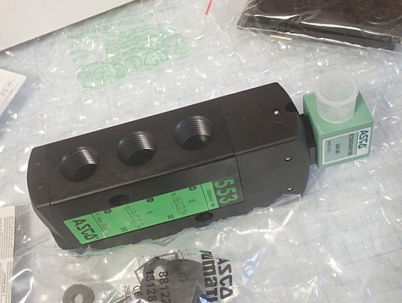 Пневмораспределитель ASCO G553A001MS в сборе с катушкой ASCO SCG553A001MS 24VDC