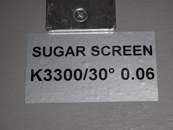 Сито Veco sugar screen центрифуги bma-k3300 SGbmk3300/30/.../36/9 SLOt-0.06 60микрон 30градусов