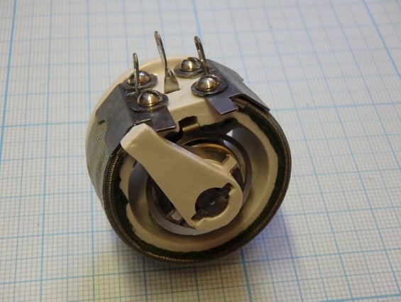 Резистор переменный проволочный ППБ-15Е Мощность 15Вт. R=1 кОм. +-10% ОЖО 468555ТУ 1989г.в.