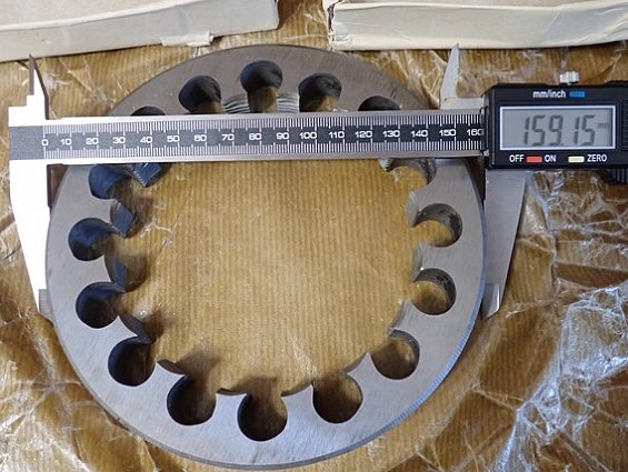 Плашка G4" Ф160х20mm резьба четыре дюйма