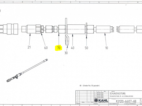 Переходной патрубок KAHL K6410-0094 0070 KONUS-REDUZIERANSCHLUSS