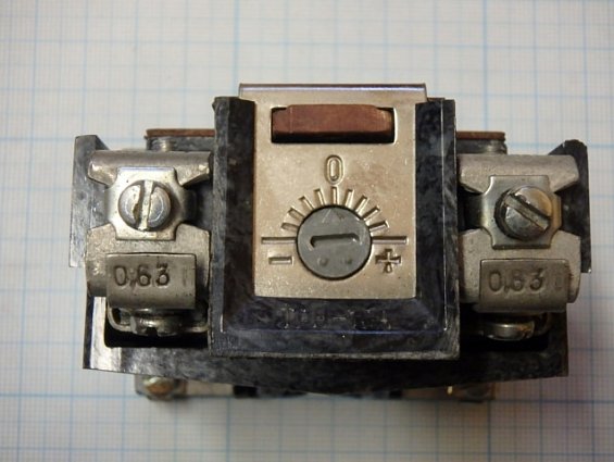 Реле электротепловое токовое ТРН-10А УХЛ4 500V 0,63A 1989г.в.