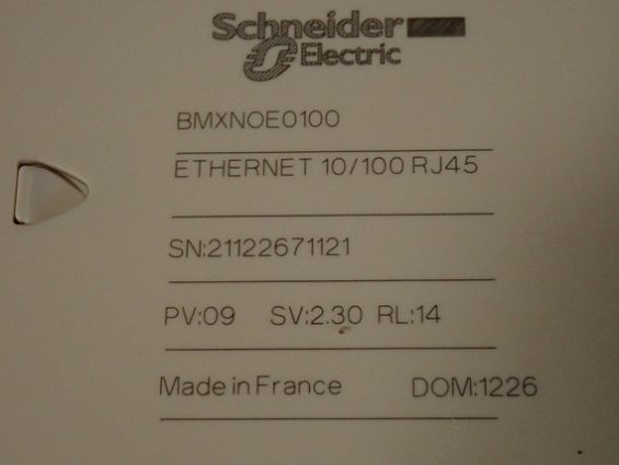 Модуль Schneider Electric BMXNOE0100 бывший в употреблении почти новый