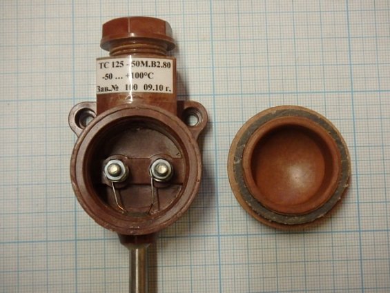 Термопреобразователь сопротивления ТС125-50М.В2.80 длина измерительной части 80мм. -50...+100гр.С