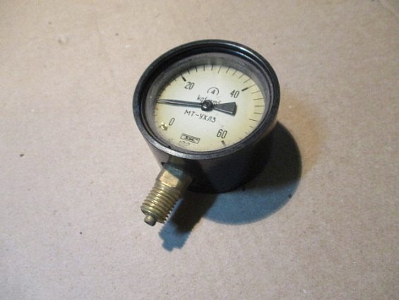 Манометр МТ-УХЛ3 Ф60мм шкала 0-60кгс/см2 производитель ПТО Теплоконтроль БЕЗ ПАСПОРТА И УПАКОВКИ