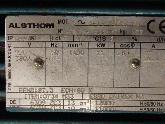 Электропривод мешалки mixel MM1450 16141L №43324V3 11kW 60min-1 220/380V 50Hz