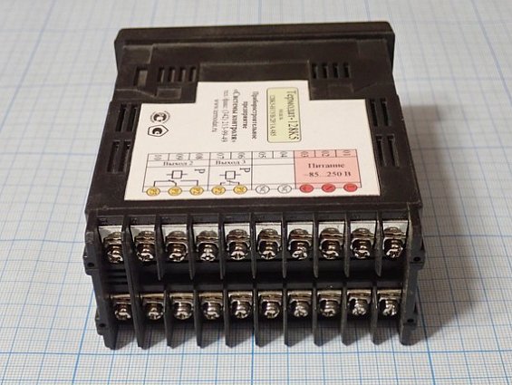 Регулятор температуры ПИД-регулятор Термодат-128К5-Н/1УВ/2Р/1А/485 0.25%