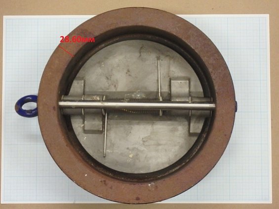 Клапан обратный DN200 PN10 AMRI KSB C2G0403G6 K 1B межфланцевый двухстворчатый