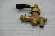 Кран латунный 10Б8бк1 ПЗ.37015-010 Ду10 Ру10 ТУ 3712-028-05749381-2001