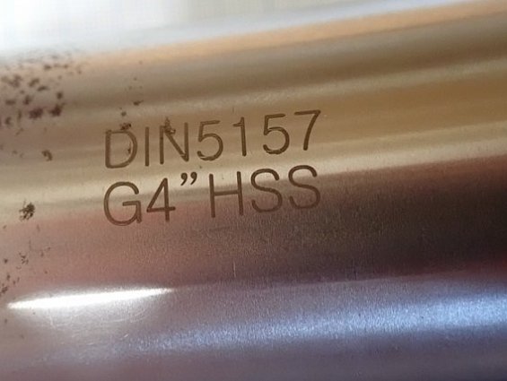 Метчик правый ручной G4" HSS DIN5157 BSP(G)