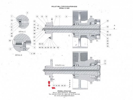 Защитная шпилька EVOLUTION 50003926 50003928 Goupille de securite Evol APR