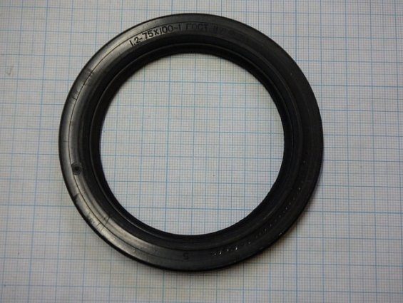 Манжета 1.2-75х100-1 h=10мм армированная резиновая сальник ГОСТ8752-79 для уплотнения