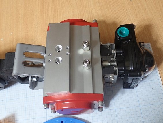 Затвор Bray 40-466-DN80 400300-1100D466+Bray double acting 920830-11350532+ITS100 дисковый